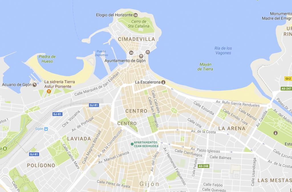 Apartamentos Cean Bermudez Gijón Eksteriør billede